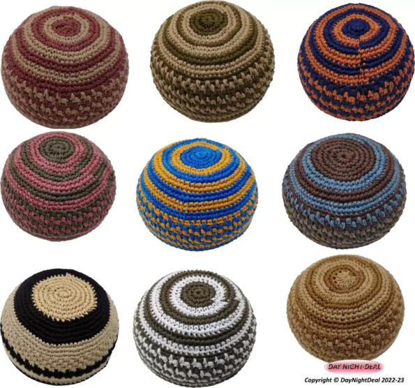 Indonesian Muslim Prayer Caps for Man, Namaz Beanie Skull Kulfi Topi Hat Solid Beanie  (Pack of 5) - Day Night Deal