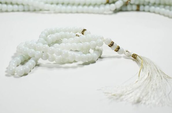 White Beads Tasbeeh, Islamic Salat Prayer for Muslims, Specially Designed for Daily Prayer Offerings (Pack of 2) - Day Night Deal - Image 2