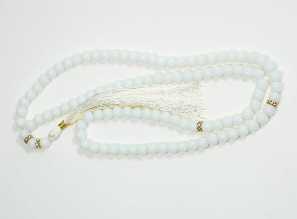 White Beads Tasbeeh, Islamic Salat Prayer for Muslims, Specially Designed for Daily Prayer Offerings (Pack of 2) - Day Night Deal - Image 3