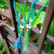 Beautiful Beads Tasbeeh, Islamic Salat Prayer for Muslims, Specially Designed for Daily Prayer Offerings (Green & Blue)  Pack of 2 - Day Night Deal