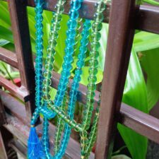 Crystal Beads Tasbeeh, Islamic Salat Prayer for Muslims, Specially Designed for Daily Prayer Offerings (Blue & Green ) Pack of 2 - Day Night Deal