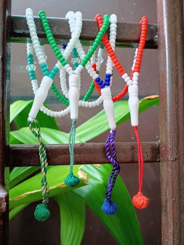 Beautiful Beads Tasbeeh, Islamic Salat Prayer for Muslims, Specially Designed for Daily Prayer Offerings (Multicolor Pack of 4 Small Size Tasbih)  - Day Night Deal - Image 3