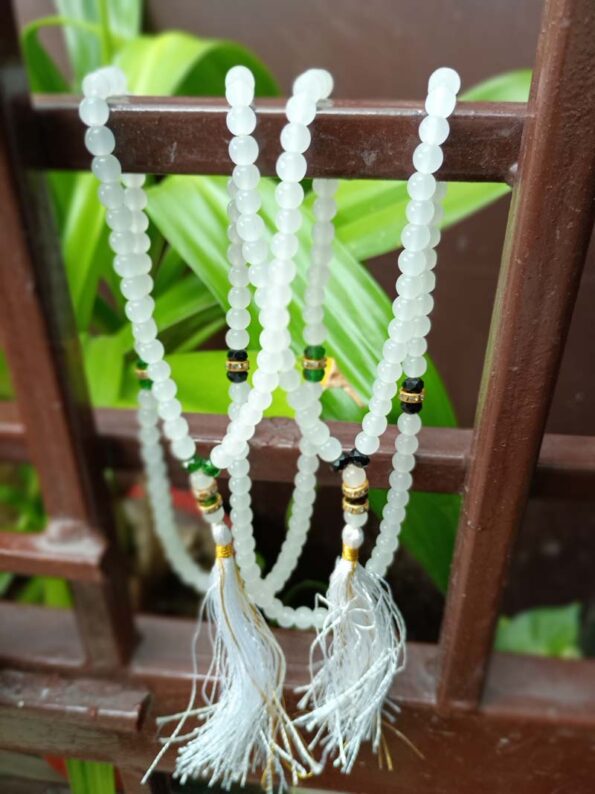 Beautiful Beads Tasbeeh, Islamic Salat Prayer for Muslims, Specially Designed for Daily Prayer Offerings (White) Pack of 2 - Day Night Deal - Image 3