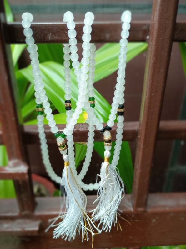 Beautiful Beads Tasbeeh, Islamic Salat Prayer for Muslims, Specially Designed for Daily Prayer Offerings (White) Pack of 2 - Day Night Deal - Image 4