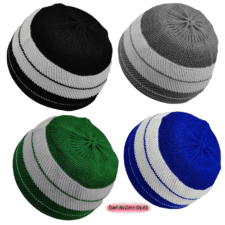 Muslim Prayer Caps for Man, Namaz Cotton Beanie Skull Kulfi Topi Hat Solid Beanie (Pack of 4) – Day Night Deal