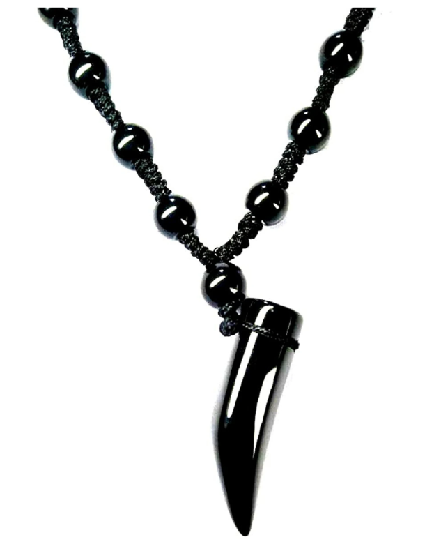 Crystal Black Pendant Cotton Black Dori Bead Mala Pendant Locket Necklace for Men | Women | Boys | Girls - Image 3
