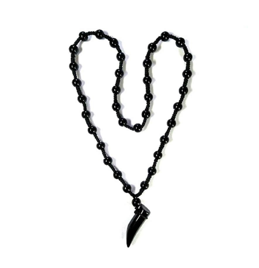 Crystal Black Pendant Cotton Black Dori Bead Mala Pendant Locket Necklace for Men | Women | Boys | Girls - Image 4