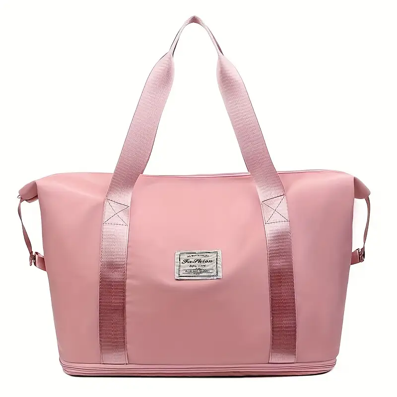 Large Capacity Folding Travel Bag | Fabric Waterproof Lightweight Foldable Duffle Bag Portable Expandable Travel Bag | Dry And Wet Carry On Bag for Ladies Personal Items - Image 3