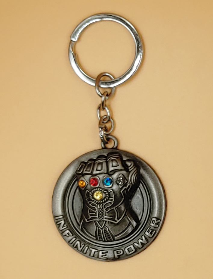 Superhero Key Chain, Metal & Key Ring Multicolor