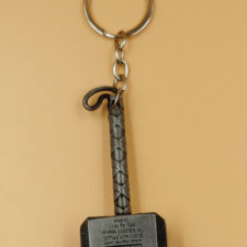 Superhero Key Chain, Metal & Key Ring Multicolor