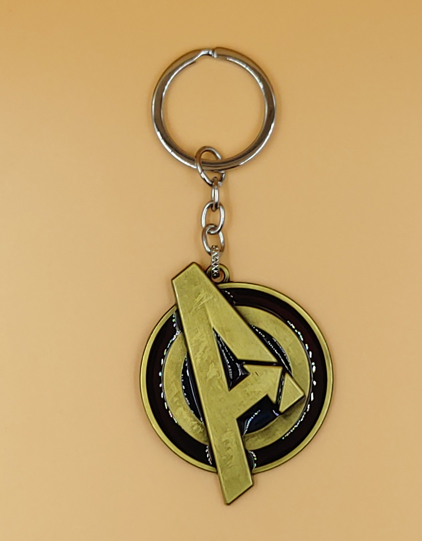 Superhero Key Chain, Metal & Key Ring Multicolor