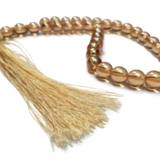 Pure Yellow Crystal Beautiful 33 Dana Tasbih Beads